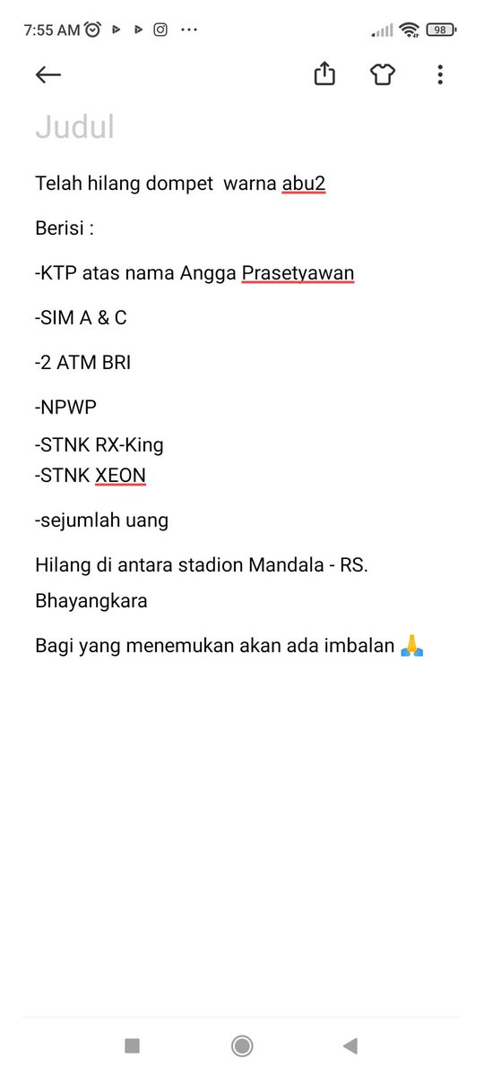 Nyuwun tlg rituit kawan2 🙏