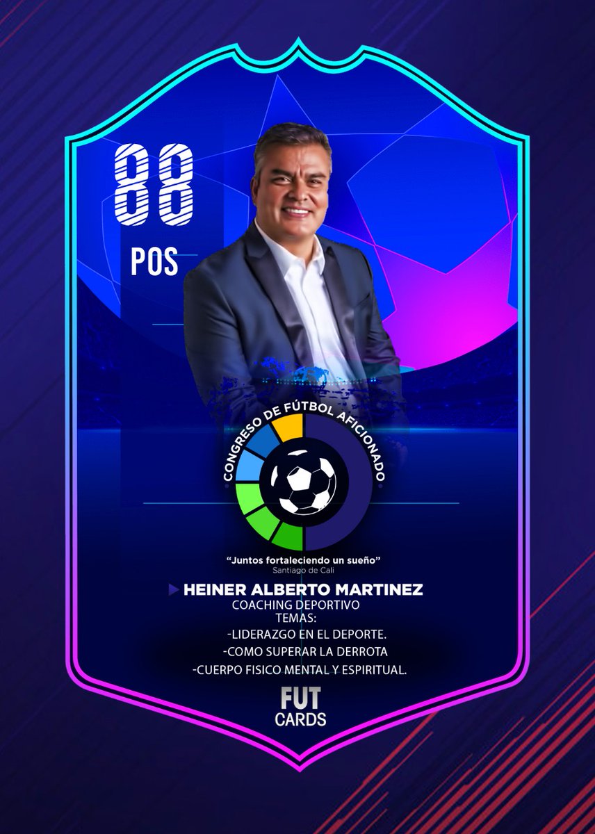 CongreAfiCali's tweet photo. 💯💥1er Congreso De Fútbol Aficionado Cali 2022

🗣️ Ponencia de psicólogo deportivo
Heiner Martínez 
🧠 Liderazgo en el deporte.
🧠Cómo superar la derrota.
🗓️ Sábado 12 de noviembre de 2022
🏢 Centro dé eventos las pilas cali
🕐1:00 pm 
@CongreAfiCali https://t.co/Inu0kgLZSv