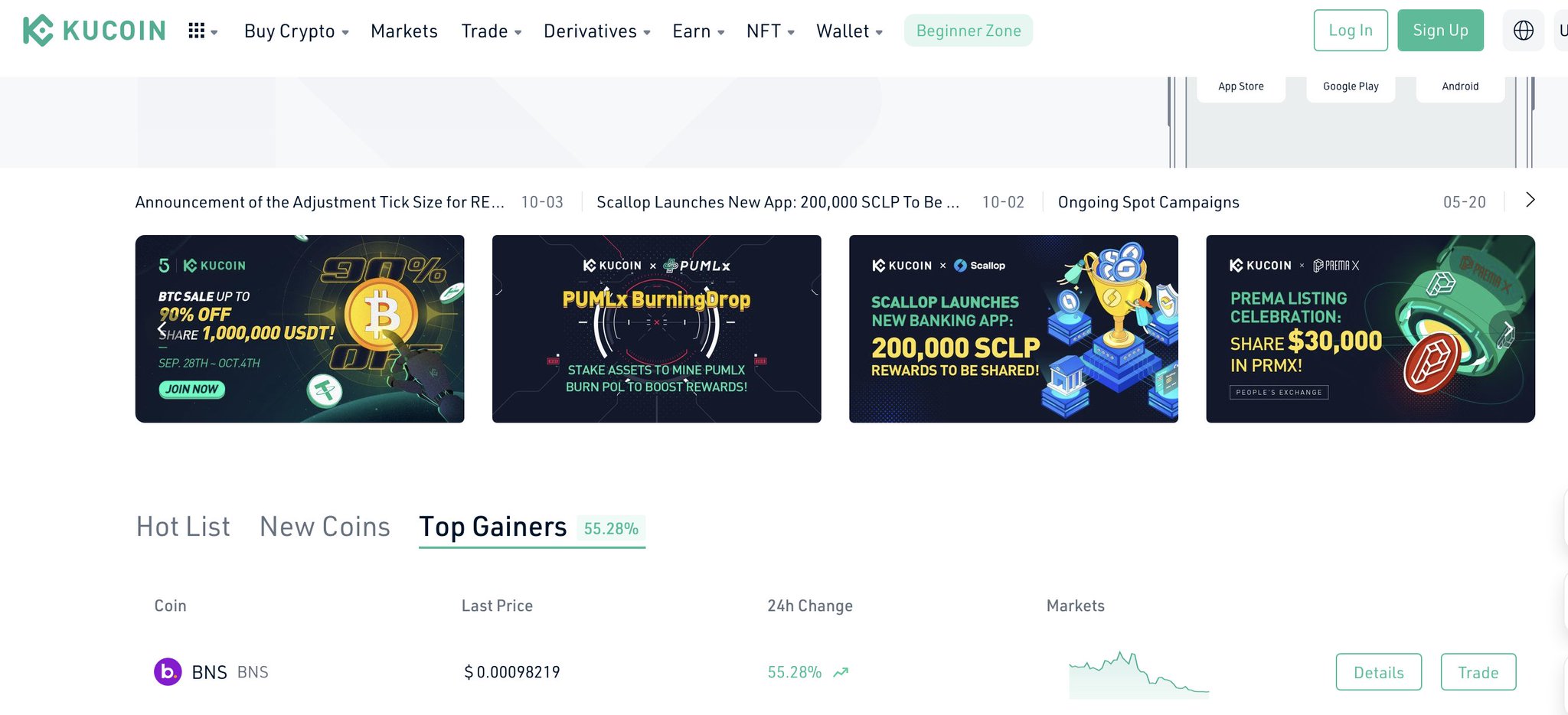 Bitbns On Twitter BNS Top Gainer Globally Again Https t co bitbns-on-twitter-bns-top-gainer-globally-again-https-t-co