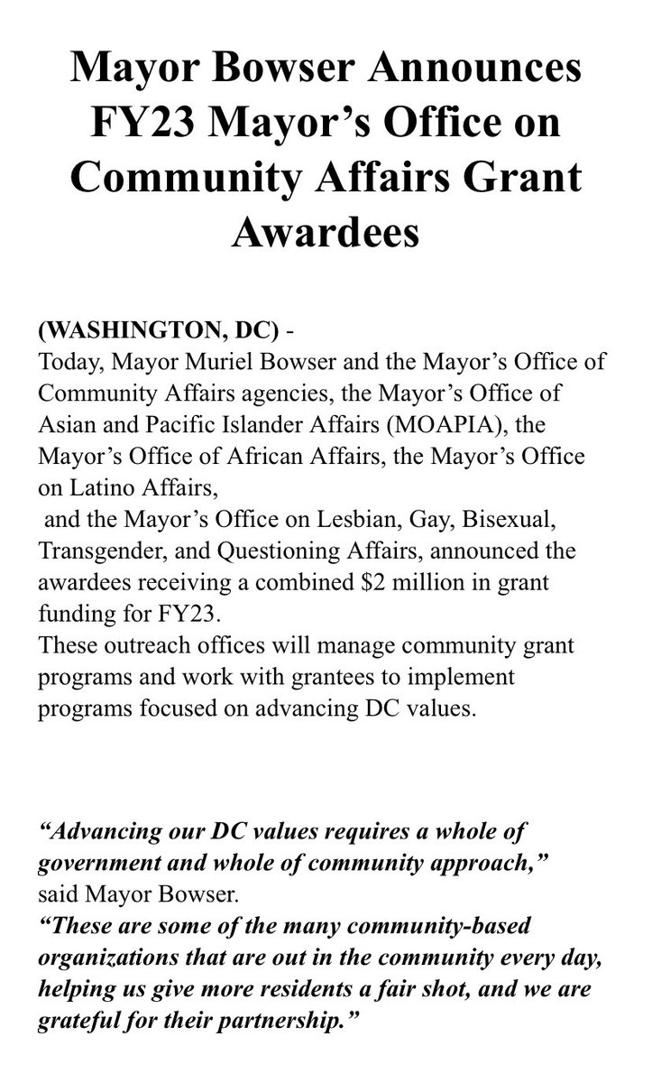 Mayor’s Office of LGBTQ Affairs #DistrictofPride tweet media