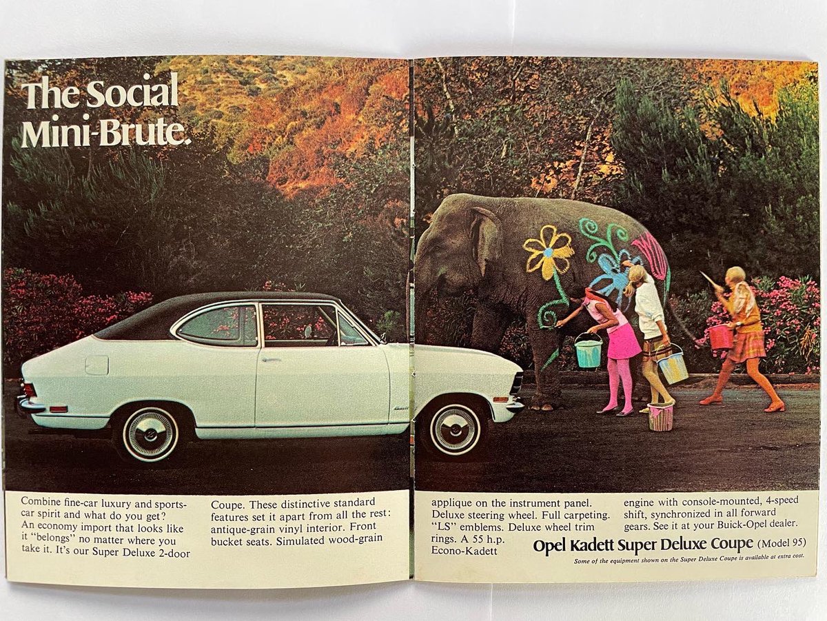 vintagegalleryF's tweet photo. 1969 Buick OPEL
#buick
#buickopel
#minibrute
#ビュイック
#オペル
#オペルカデット
#1969
#昭和40年代
#dadscollection
#carbrochure
#旧車カタログ
#自動車カタログ
#旧車
#昭和レトロ https://t.co/0NTckTDuEP