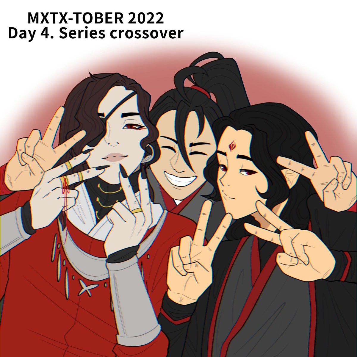 an_artist01's tweet photo. Day 4. Series crossover ❤️🖤
#MXTXtober22 #digitalart #digitaldrawing #svsss #人渣反派自救系统 #LuoBinghe #MDZS #魔道祖师 #weiwuxian #TGCF #天官赐福 #HuaCheng #demonline https://t.co/EdggT4ZdcG