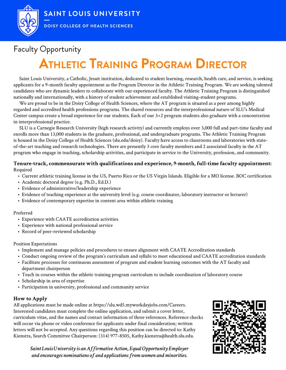 SLU AT Program tweet media