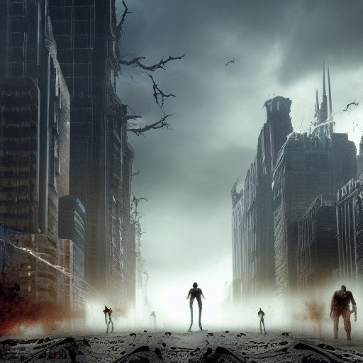 "Zombie Apocalypse in Mega City One " - made with <a href="/NightCafeStudio/">NightCafe Studio</a> 

creator.nightcafe.studio/creation/KGDVl…

#aiart #nightcafe #digitalart creator.nightcafe.studio/creation/KGDVl…