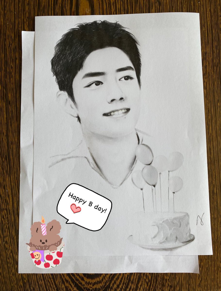 bbninni's tweet photo. #Happy31stXIAOZHAN
#XiaoZhan 
#XFXArtforXiaoZhan 
Praying and wishing to see your smile for years to come ❤️, 🇦🇺🦐 https://t.co/owFYprDidi