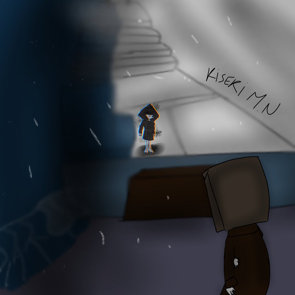 NigrisMilagros's tweet photo. Shadow six y Mono #Littlenightmares2 #Littlenighmaresfanart #Mono #shadowsix. https://t.co/8pBTDu3XWg