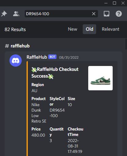 9H_hydra's tweet photo. success speaks for itself S/O to 

bot:@rafflehub_io 
proxies: @SakuraProxy @OculusProxies @dragonproxies_ @WolvesProxy @hammerproxies https://t.co/t4IJR02nq2