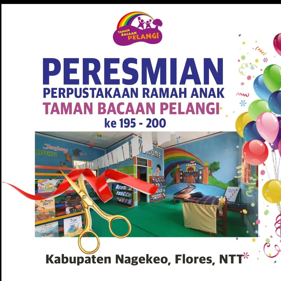 Taman Bacaan Pelangi tweet media