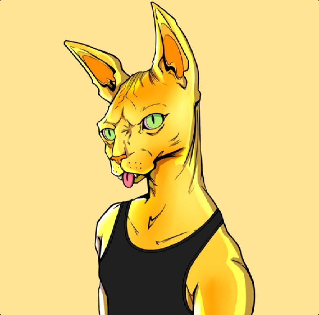 brnp4g's tweet photo. My Golden Sphynx. I heard that @TheSphynxUS is a welcoming community.
#NYAW #GoldenDAO #SolanaCommunity #Sphynx6549 https://t.co/vxIniVSgp0