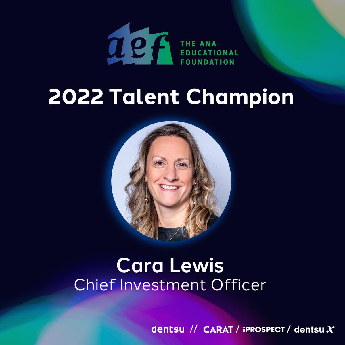 senden's tweet image. Huge congrats to Cara Lewis on being named one of ANA Educational Foundation’s 10 Talent Champions who inspire top students to pursue marketing and advertising as a career!
