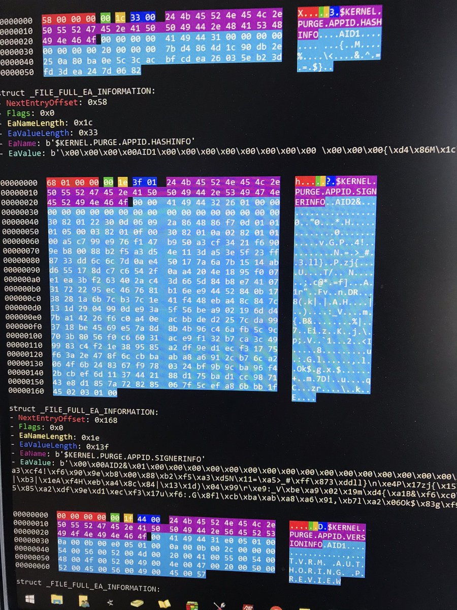 <a href="/forensic_matt/">Matthew Seyer 🇺🇦</a> <a href="/foxit/">Fox-IT</a> Been using dissect.cstruct in projects the last two, three years. Pretty output also.