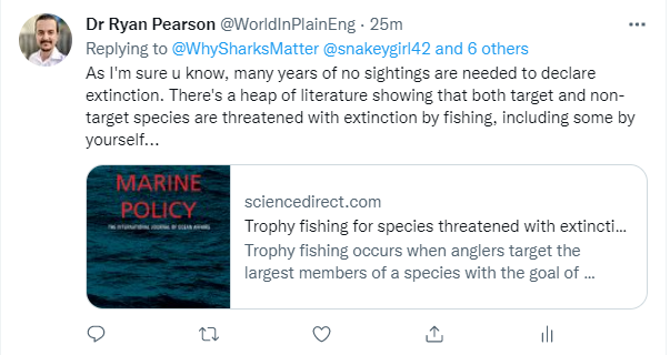 WorldInPlainEng's tweet photo. @WhySharksMatter Wow. Great communication by changing the forum and misrepresenting the point of the discussion. I'll bring it here... The point was that the graphic used is misleading by not factoring in threats relevant to fisheries, not that fishing is worse than agriculture. Also... https://t.co/QDdDaTlUlR