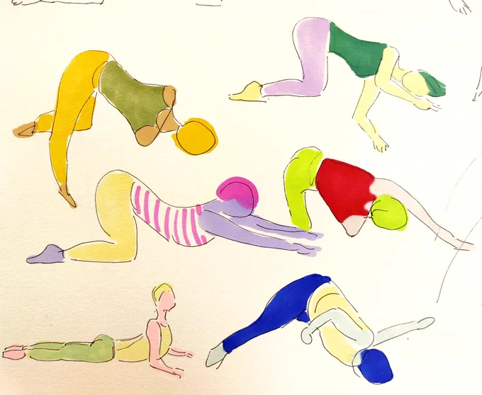 でもとりあえず描いた。カラフルたのし。#illustration 