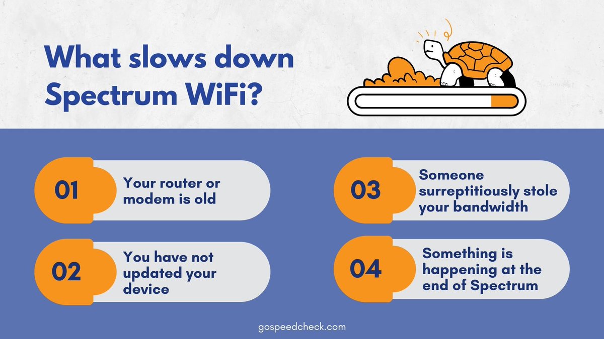 gospeedcheck's tweet image. IS YOUR #SPECTRUM WIFI GETTING LAGGY?

Find some main factors that slow down your #SpectrumWiFi here before deciding on how to fix it. 👇