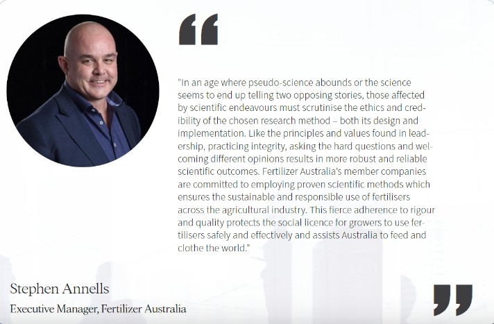 InnovationIntel's tweet photo. Have you read this incisive Leaders Speak in Australia’s Nobel Laureates Vol III? Stephen Annells is the Executive Manager of Fertilizer Australia, the leading industry body for the fertilizer industry in Australia. https://t.co/OgeiqPazo4 https://t.co/I8jd6oOu85