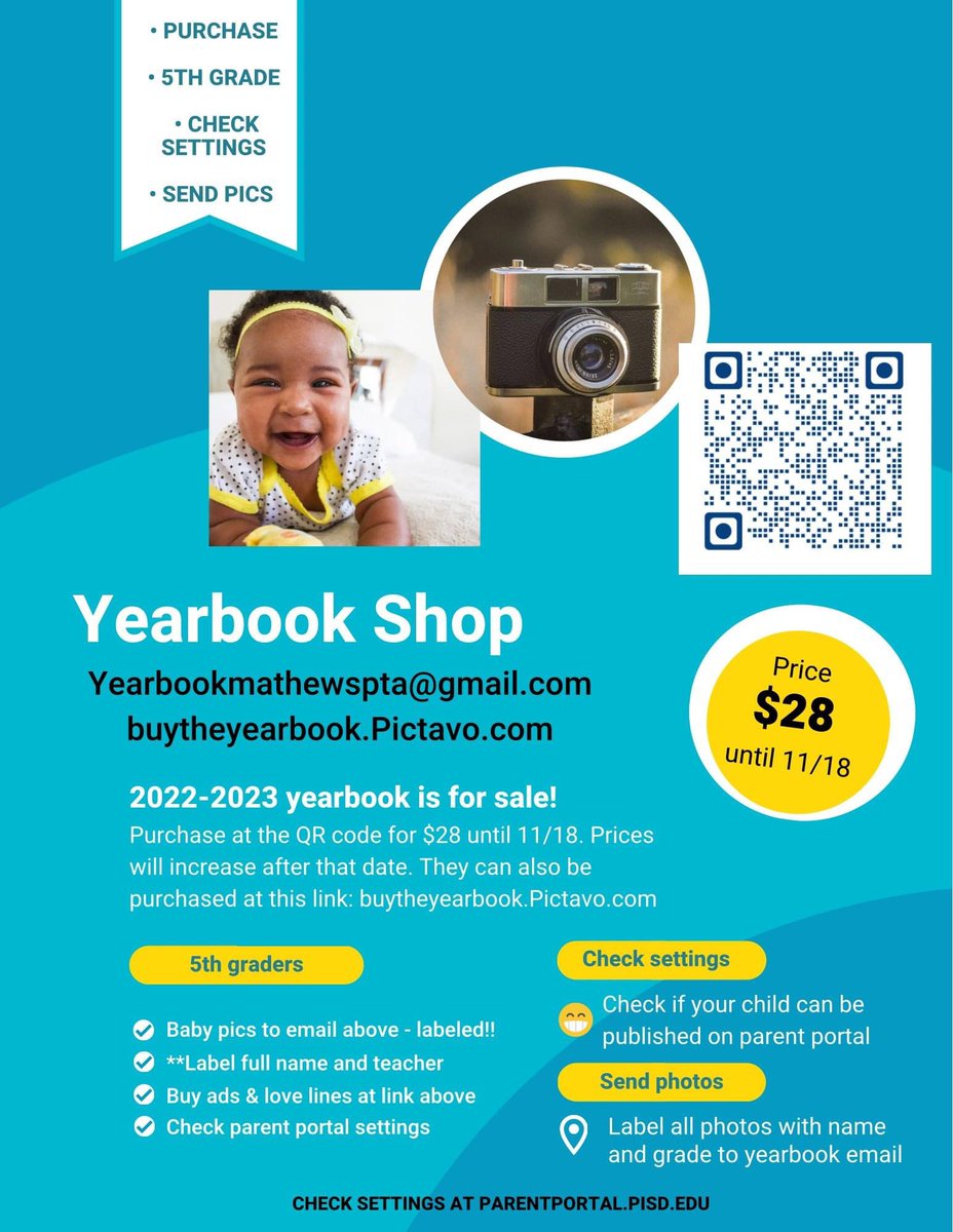 Order your yearbook for the early bird price before 11/18!!! 💚