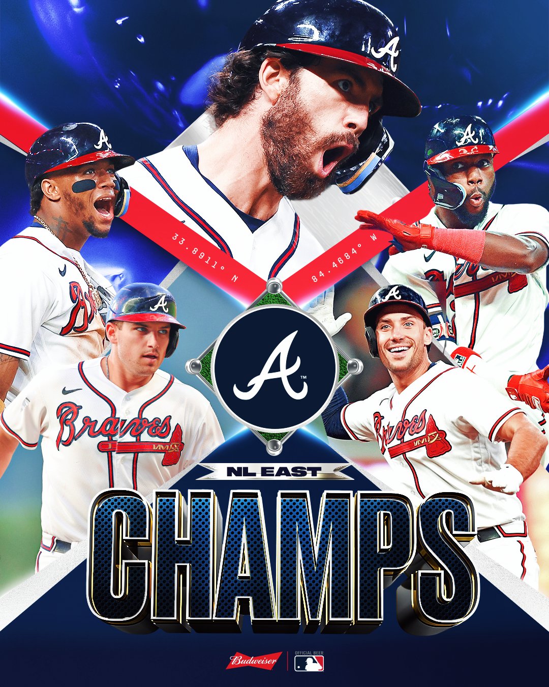 MLB on X: For the 5th straight season, the @Braves are NL East champs!  #CLINCHED  / X