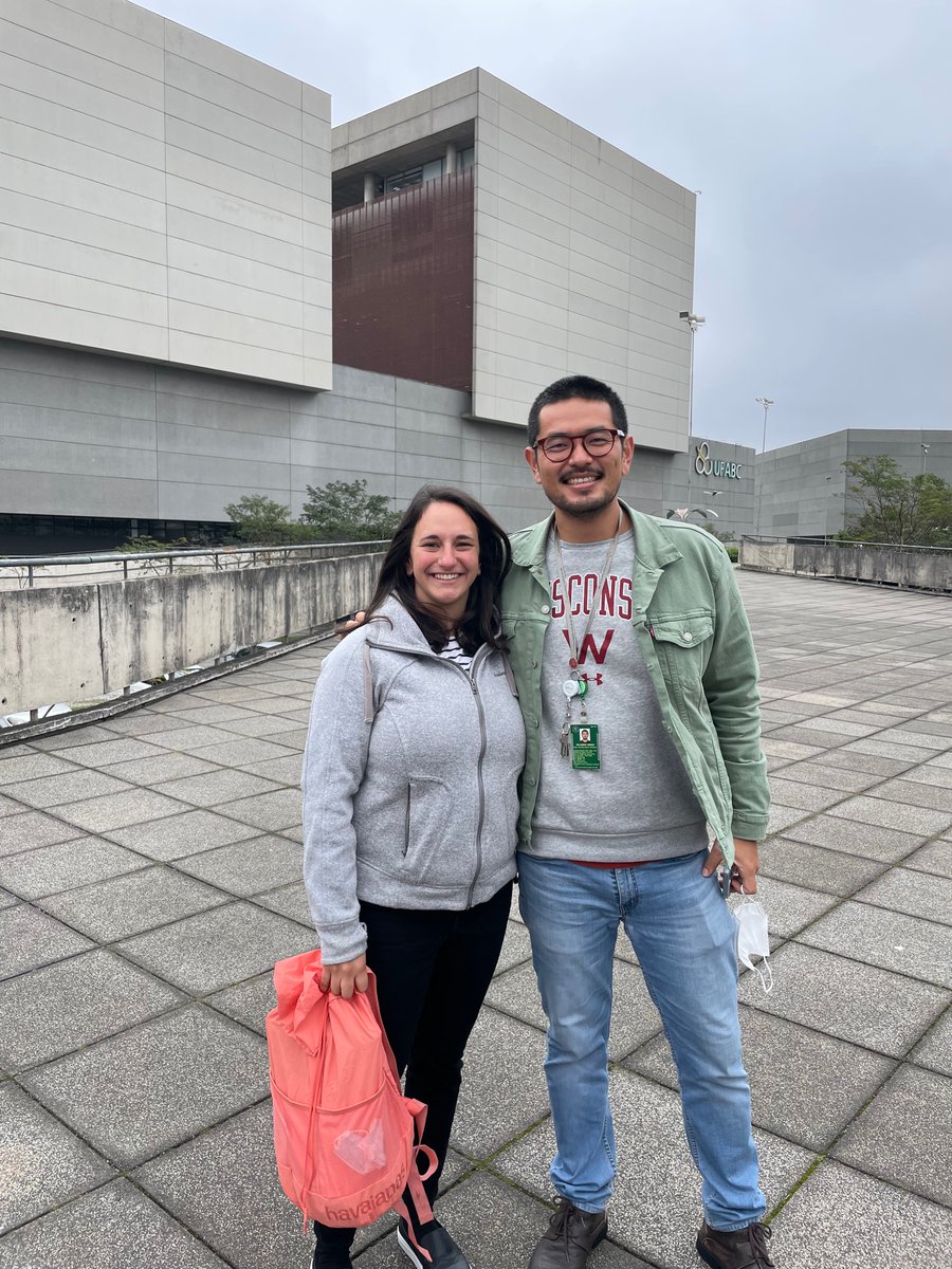 agorsky's tweet photo. Had an amazing time visiting with @RicardoTaniwaki and his students at @ufabc. As a student of @hildug, I had to add a little PSA about salting our ponds and lakes @WiscLimnology. https://t.co/pXpjNnpfrO