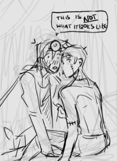 been brainstorming ideas for the halloween bookmark all day today, but now I'm also thinking of Keith being a very unethical mad scientist (who falls in love with his creation) #klance 