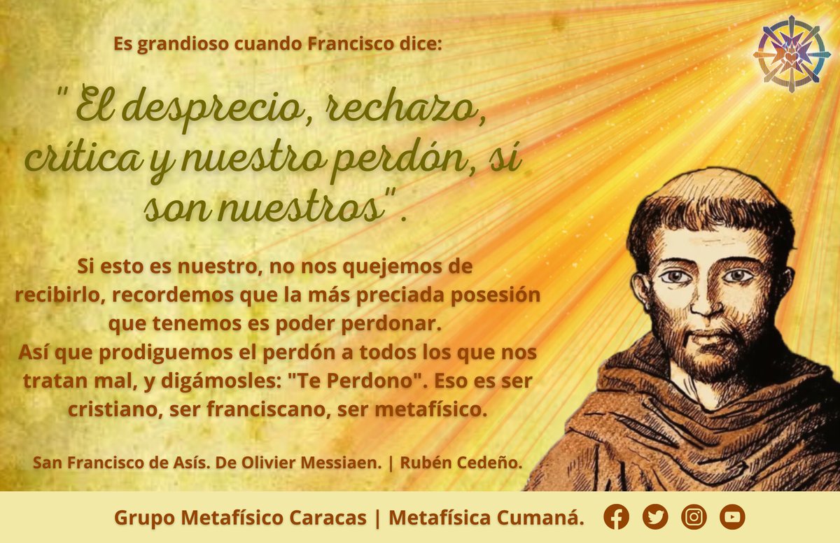 Metarvinsley's tweet photo. Metafísica - Rubén Cedeño

Metafísica Cumaná
-Facebook: https://t.co/Q2FN9pL7LI
-YouTube: https://t.co/7lHa9sdkBW
-Grupo: https://t.co/kowVF4akr8
-Instagram: https://t.co/67Nq30Ls3m

#Metafísica #RubenCedeño #Oct4 #Octubre #rayodorado #SanFransiscodeAsis #HOY #Metarvinsley #Dios https://t.co/meazmKrmhb