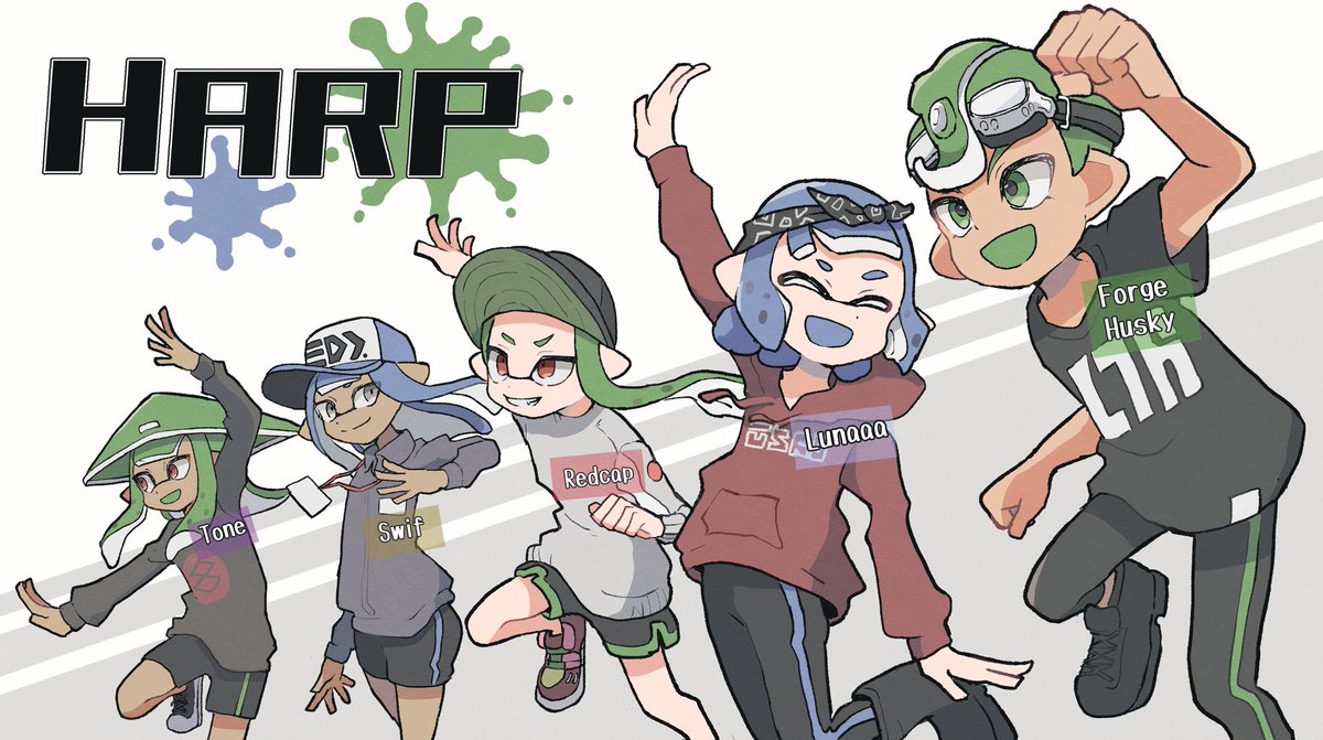 HARP__TM's tweet photo. New banner from our final splat 2 moments ❤️
@K1ng_Ton3 
@LunaaaRosee 
@RedcapVideos 
@GoatedSwifty 
@ForgeHusky 
Thank you so much for the banner we really appreciate it ❤️!!! 
@Luples_ @washy272 are new to the party but we appreciate them just the same💙!!! https://t.co/V777vhfz8G