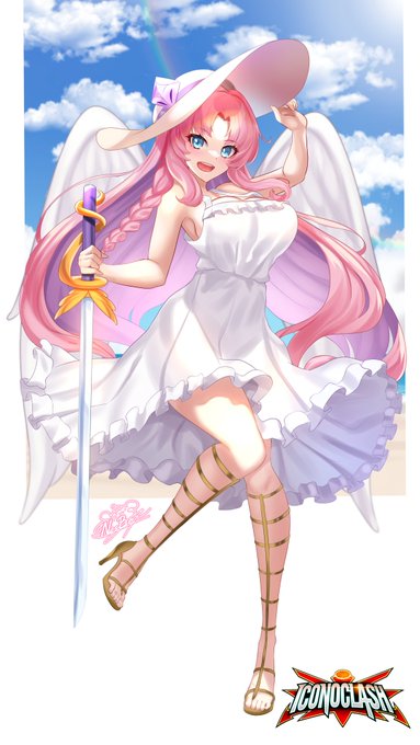 LILAC EVERDAWN Summer
card design commission for "ICONOCLASH" 