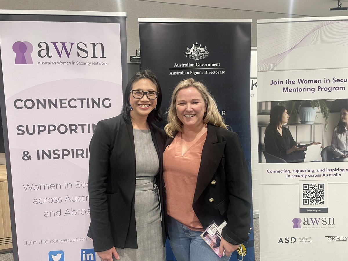 kylieengineer's tweet photo. Great morning celebrating the launch of the @awsn_au @ASDGovAu @ok_rdy cyber mentoring program. So lucky to be surrounded by such passionate and amazing ppl. https://t.co/jtVjIkjNkT