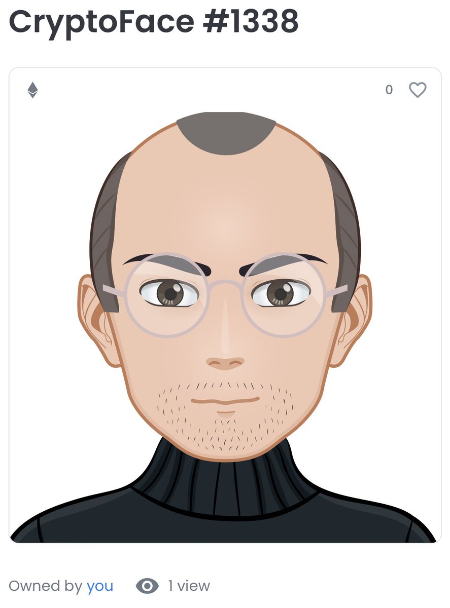 Made Steve Jobs for my first <a href="/truth/">Truth Arts</a> <a href="/secretsociety/">Illuminati Collective</a> cryptoface - team is always surprising and delighting.