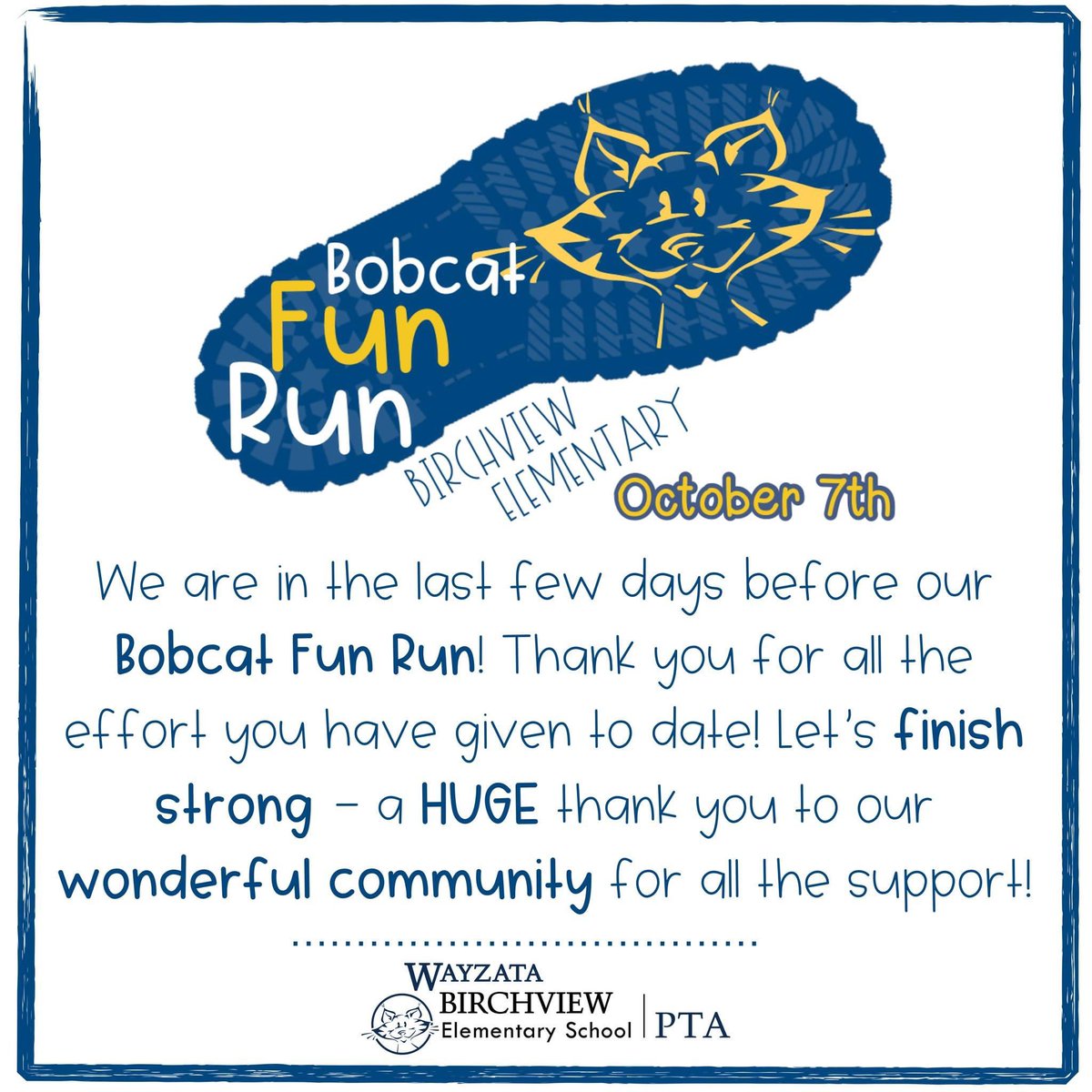 BirchviewPta's tweet photo. So grateful to this amazing community and all the support! Way to go Bobcats! #AtBVYouMatter https://t.co/jjQuDw8vjn