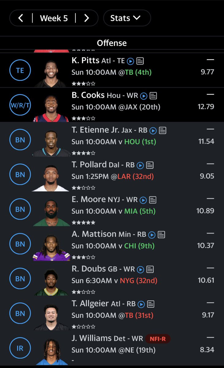 ScoBrosFFB's tweet photo. @NFLFantasy https://t.co/VqI8CWcJ6f
