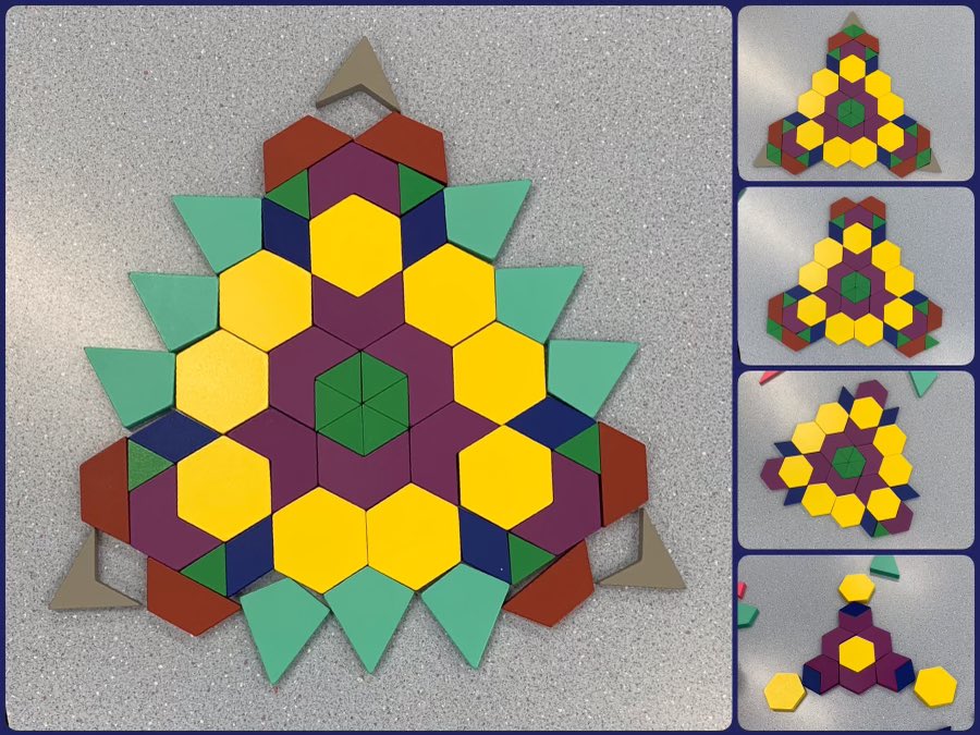 whfelementary's tweet image. Wes Hosford #MathClub students explored triangular structures with 21stCenturyPB! @whfelementary @eips
