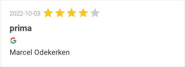 Nieuwe beoordeling voor Diks verzekeringen: 4.0-star Review: "prima"