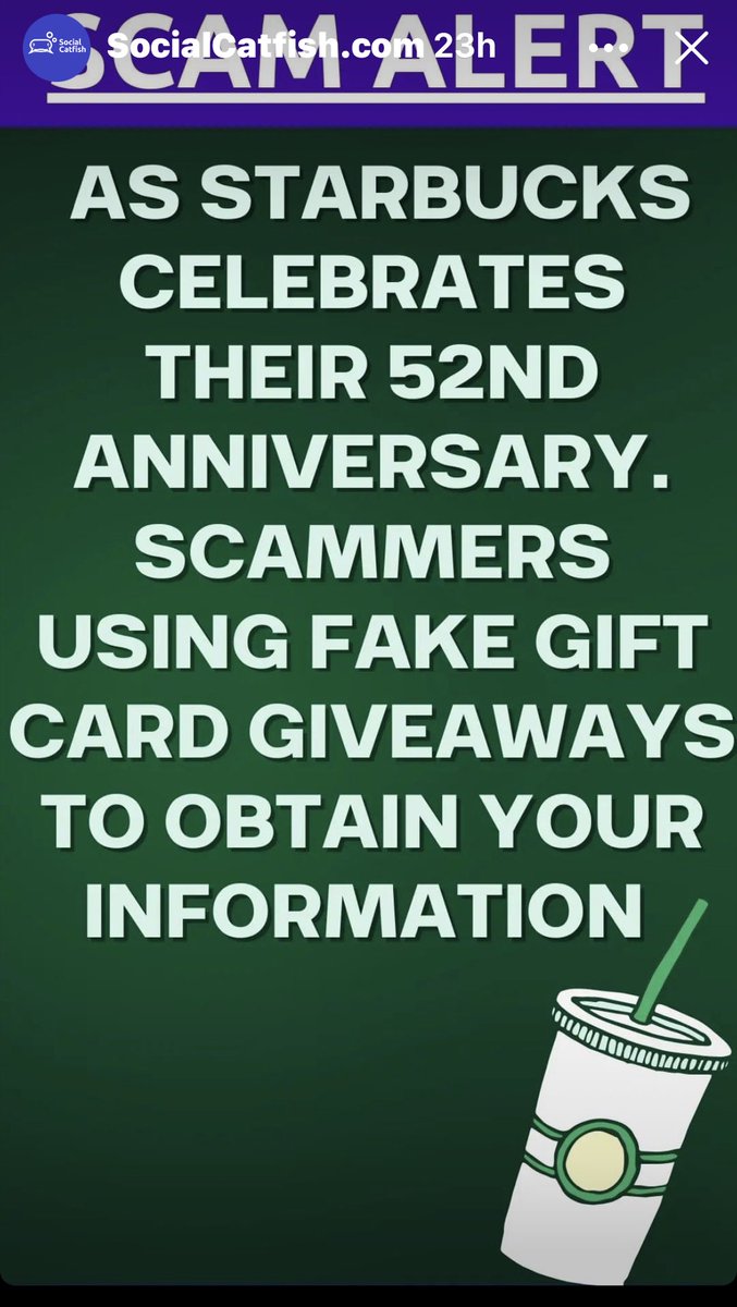 CatnipAndBones1's tweet photo. #Beware โฆ@Starbucksโฉ #FakeGiftCards #Scams #Scammers are the worst & NO WAY TO REPORT THEM TO โฆ@TwitterSupportโฉ #BewareRomanceScammers too! If someone follows you, LOOK AT WHO THEY FOLLOW! If ONLY #Women TRY to #ReportAndBlock #CareAbout https://t.co/v4dME1FJpJ