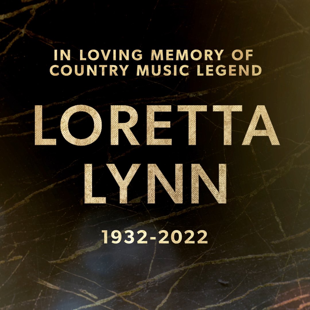 Country music lost an icon today. We’re very saddened to hear of the passing of Loretta Lynn and our hearts are with her family at this time. ❤️