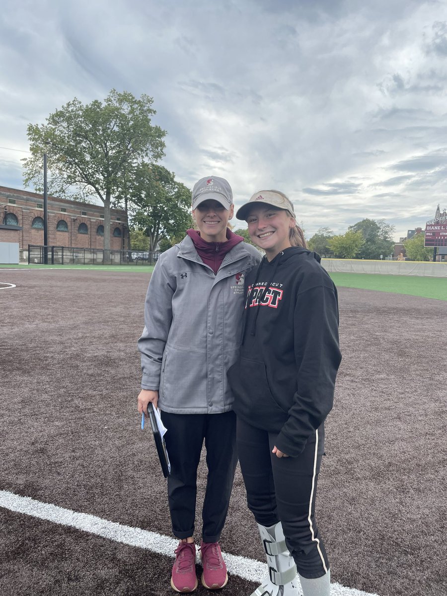 AshleyEhret10's tweet photo. I had a great time at the Springfield College prospect clinic! Thank you to all the coaches and players! @SCPrideSoftball @CTImpactRegAL https://t.co/7OWfZDr5am