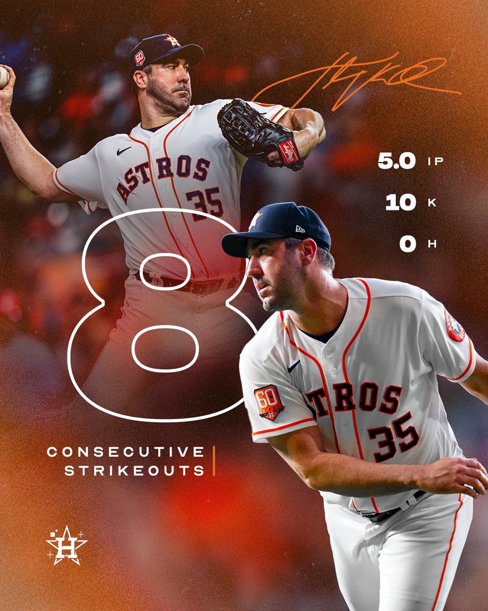 astros's tweet photo. greatness.

Closing out a great Year with five no-hit innings.

he also tied a franchise record with eight consecutive strikeouts. https://t.co/PcETg4SdAj