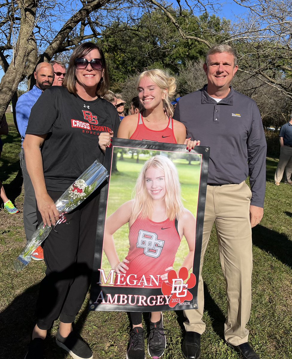 Celebrating our seniors tonight!Thank you Faeth, Londyn, Megan, Savannah for all of the hard work and effort you put into your years of Bobcat Cross Country!  <a href="/BGHS_AD/">BGHS Bobcat Athletics</a>
