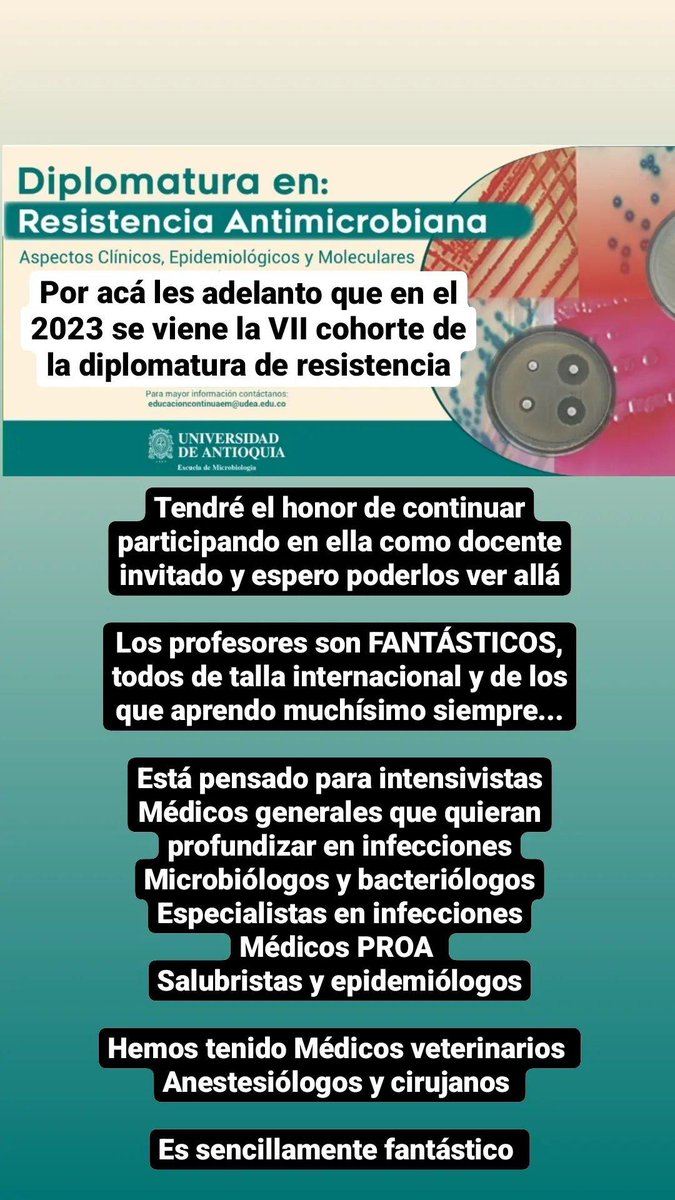 InfectoPe's tweet photo. #Quickpreview
#Breakingnews
Cuando tenga el programa oficial se los comparto pero desde ya se pueden ir programando
#Antimicrobialstewardship
#Resistenciaantimicrobiana
#PROA https://t.co/cOjqm84z4r