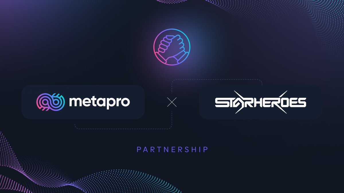 We want you to greet our next partner! - <a href="/StarHeroes_game/">StarHeroes</a>🤝.

👉 It is a skill-based third person shooter fully based on #NFTs.

💡Players are able to take part in a galaxy-located combat and also #P2E🎮via in-game economy.

#MetaproBornToPlay

#GameFi #MetaAssets #MetaFi #Web3