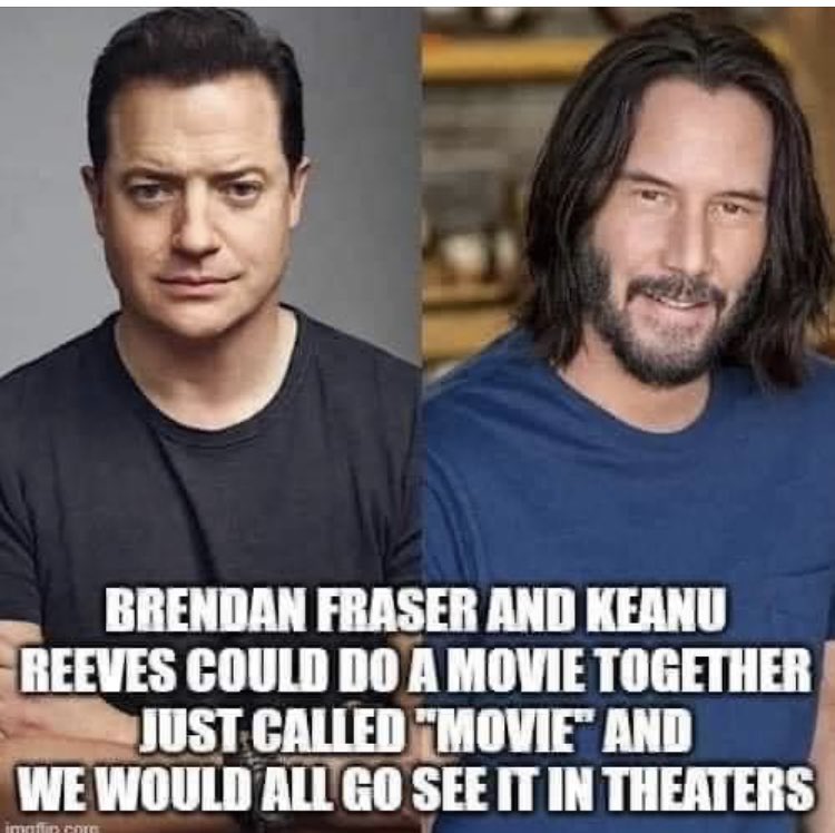 Angelin38661929's tweet photo. @KeanuReevesOrg @BrendonFraser1 https://t.co/XbK7Nlh3sG