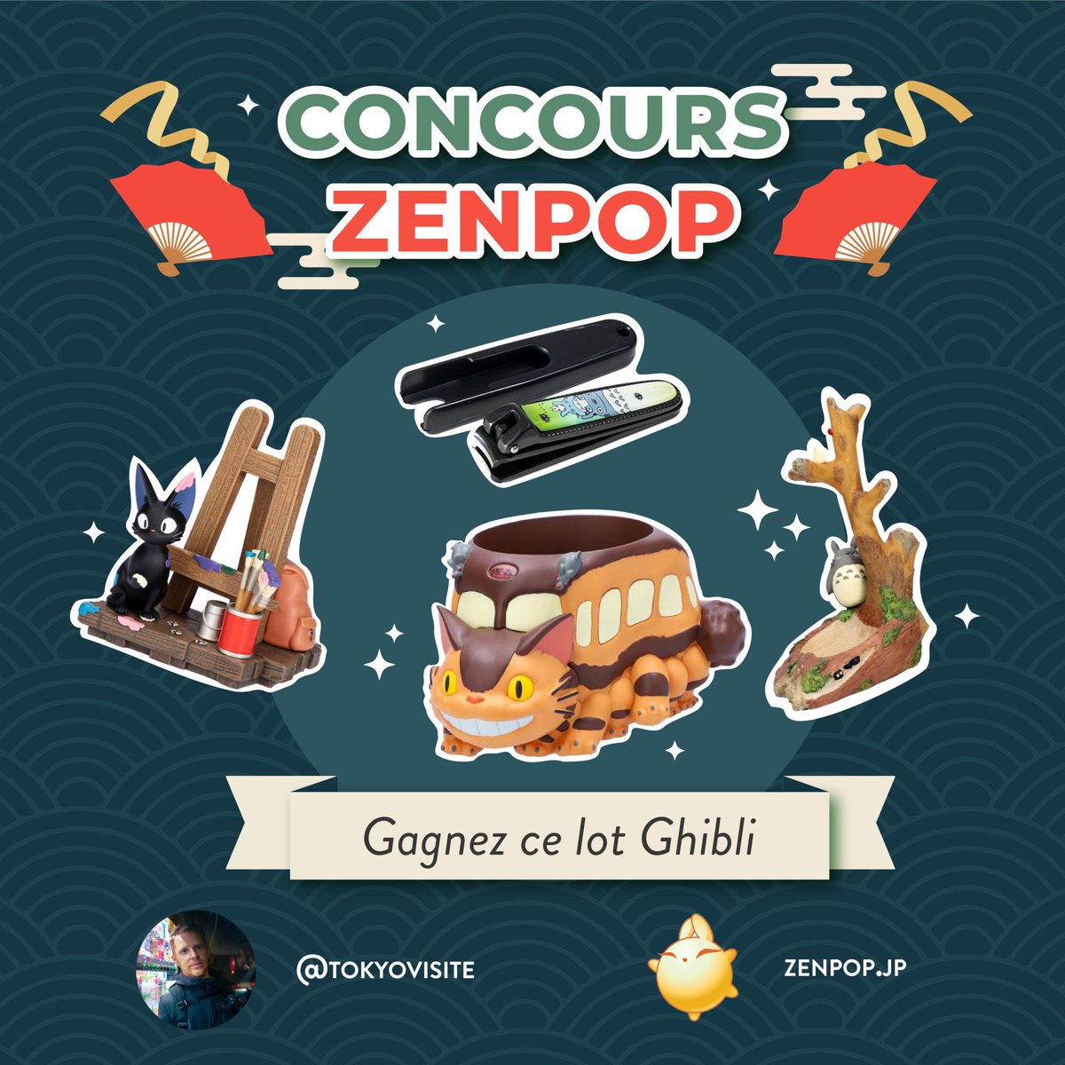 tokyovisite's tweet photo. Concours avec ZenPop pour fêter la réouverture du Japon 🎊

À gagner : 1 calendrier Kiki 1 coupe-ongles Totoro 1 diorama Chat bus 1 « porte-clés » Totoro

Pour participer :
- Suivre @tokyovisite + @zenpop_fr 
- Like et RT ce tweet
- TAS le 12/10 pour 1 gagnant.e

Bonne chance ! https://t.co/t3iJ9TNPDS