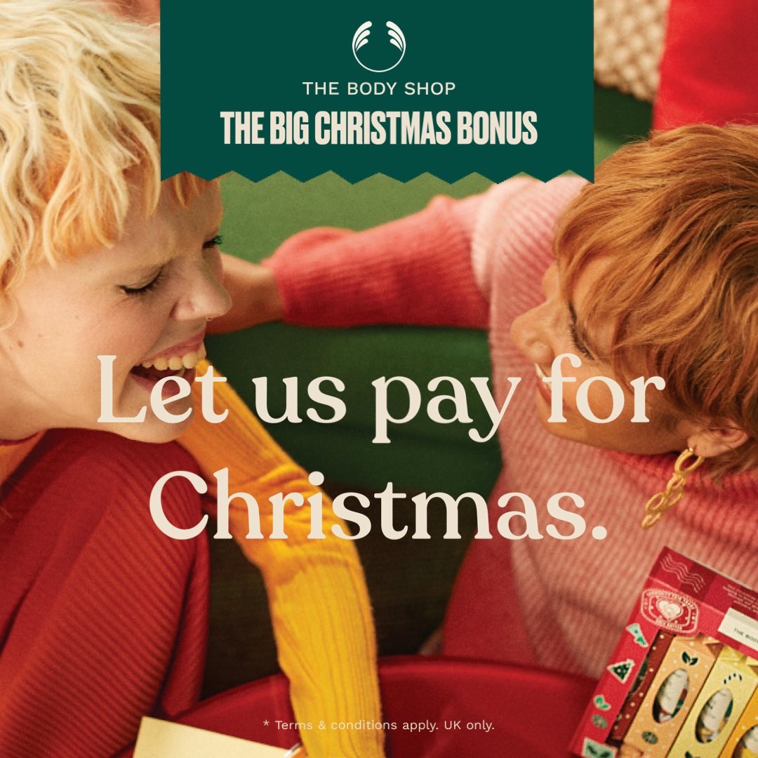 YouYoutiful's tweet image. LOOKING FOR A BIG CHRISTMAS BONUS? 🙋‍♀️
Earn some extra money this season with our BIG Christmas Bonus, available every month leading up to Christmas.
*T&amp;amp;amp;Cs apply

consultant.thebodyshop.com/en-gb/myshop/j…

#ChristmasBonus #SaveMoney #Christmas #TBSAH #Rewards