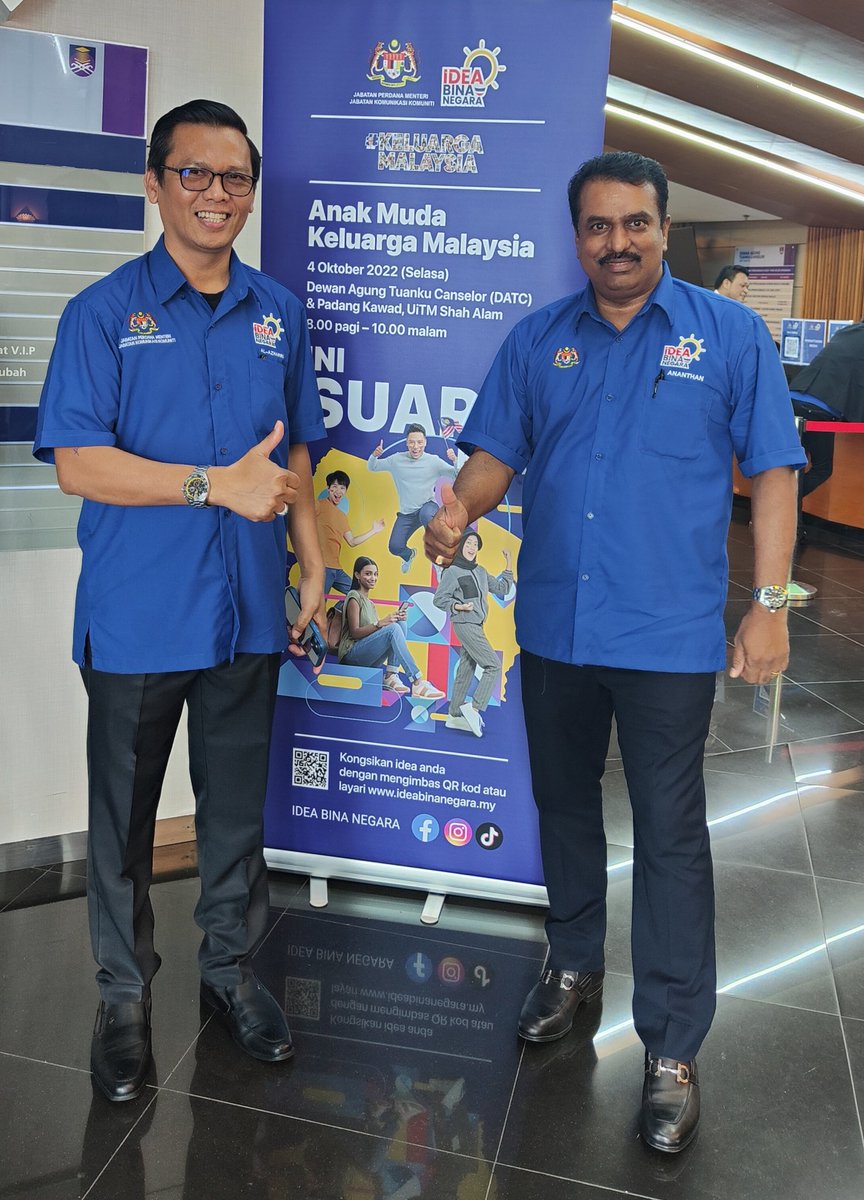 AnanthanSoma's tweet photo. Menghadiri ke program Idea Bina Negara Anak Muda Keluarga Malaysia yang telah dirasmikan oleh YAB Dato' Sri Ismail Sabri bin Yaakob, Perdana Menteri Malaysia di UiTM Shah Alam.
#DrSAnanthan #TYTTSV #DSIS #MIC #keluargaMalaysia https://t.co/VpCwundXn9