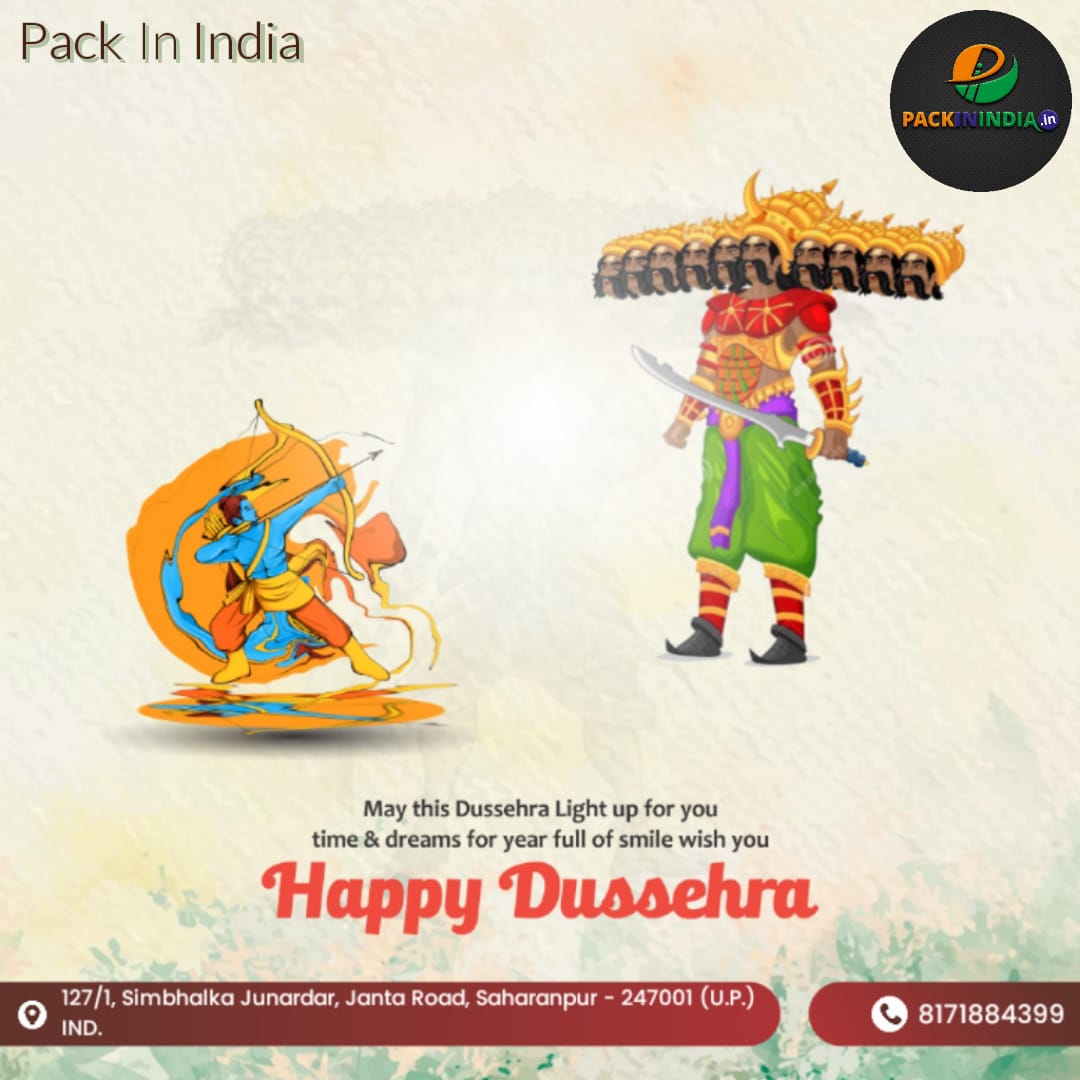 PackInIndia's tweet photo. Happy Dussehra !!!
#packaging #packagingdesign #packaging #custompackaging #packagingideas #foodpackaging #packing #packagingshop #packaging #newpackaging #prettypackaging #packinindia #clara #claraindustries https://t.co/CtVk0AQf5j https://t.co/wrTFDaP76t