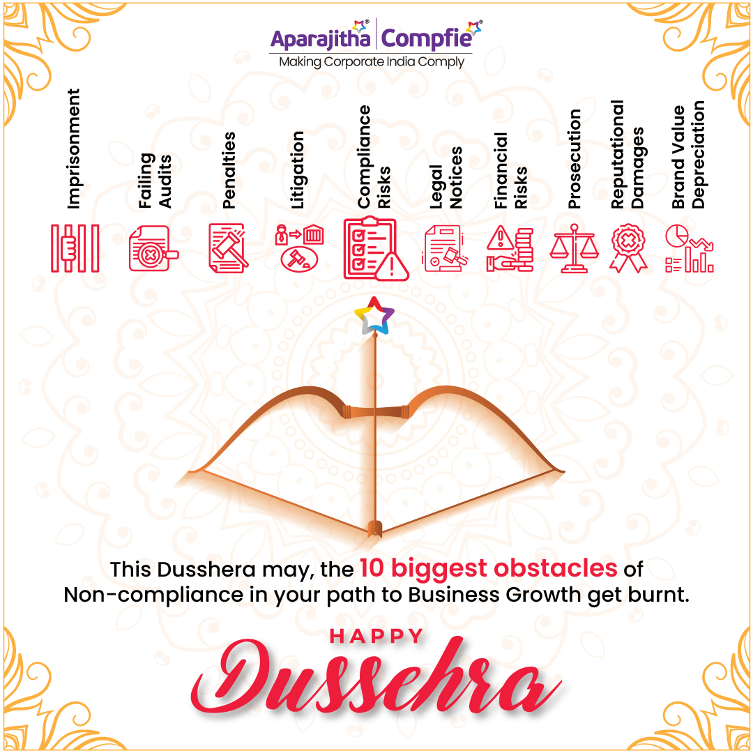 Compfie's tweet photo. Aparajitha Group of Companies wishes a Happy Dusshera &amp; Vijayadashami to everyone !!!

#HappyDusshera #Dusshera2022 #happyVijayadashami #Vijayadashami2022 #AparajithaCelebrates https://t.co/RtFKDqITrS