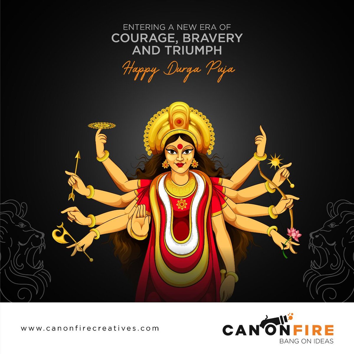CanonfireAds's tweet photo. On this auspicious occasion of 𝗗𝘂𝗿𝗴𝗮 𝗣𝘂𝗷𝗮, may the divine blessings escort you all into a new era of triumph.

#durgapuja #navratri #maadurga #Navratrispecial #Festiveseason #durgamaa #bhakti #jaimatadi  #FeelItReelIt #festival #festivalseason #bhubaneswar #odisha https://t.co/RQa0j9vh8W