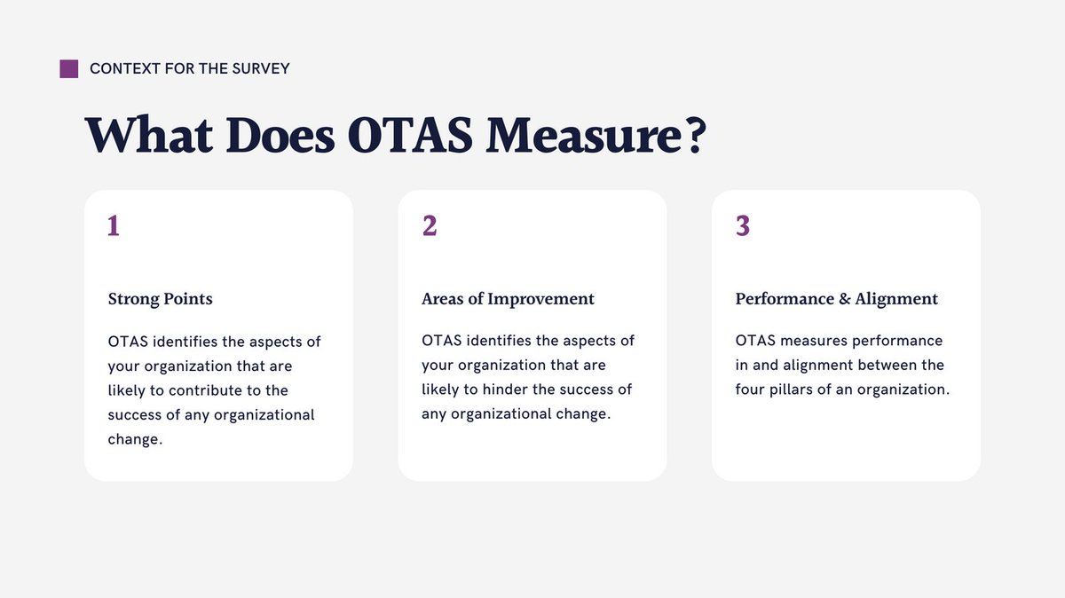 org_change's tweet photo. Proud to have worked with many clients who have benefitted from our Organizational Transformation Alignment Survey. OTAS helps organizations who are  in a process of change to gather objective data to create a strategy. Connect if you would like to know more. https://t.co/K6Up09bSWu