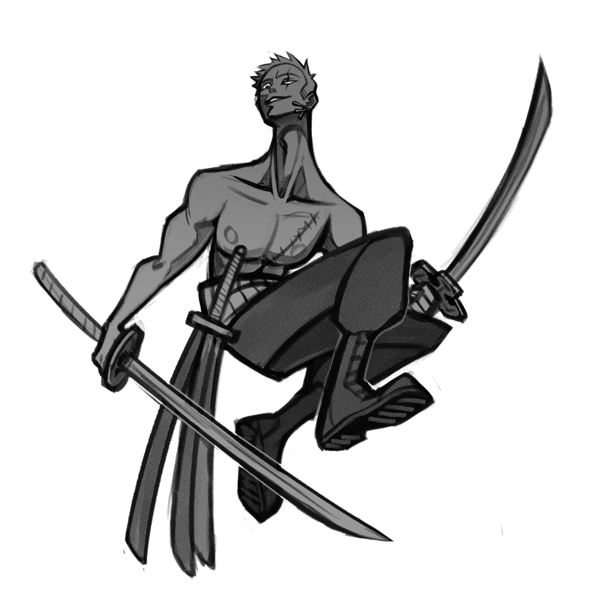doodlebecks's tweet photo. Enjoy some sharp sword guy #zoro https://t.co/xe4SqbZ6Sn