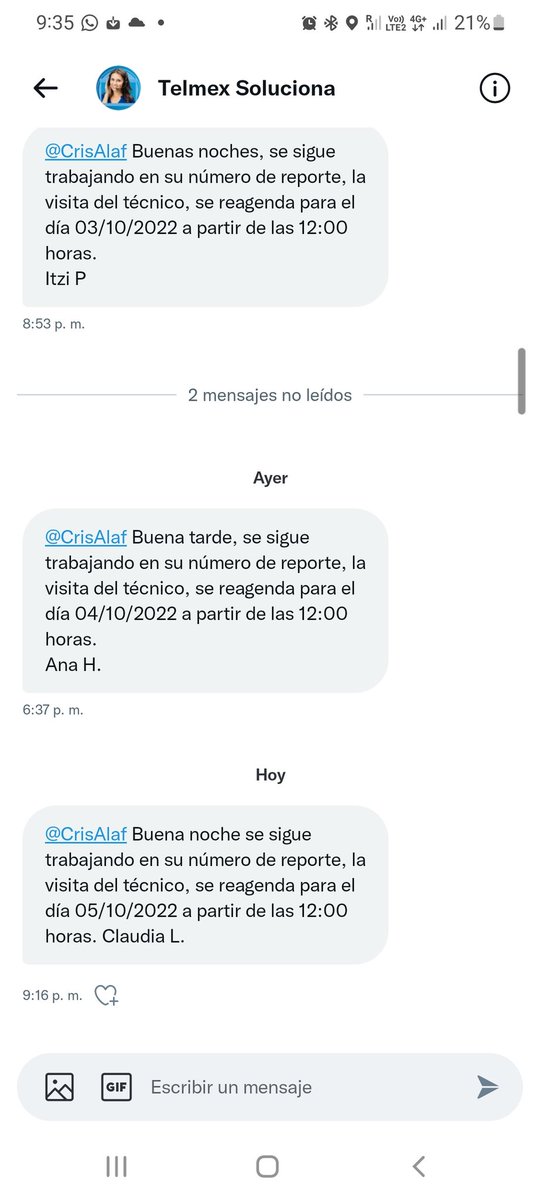CrisAlaf's tweet photo. Y otra vez la vida imposible con este servicio nefasto @TELMEXSoluciona @Profeco @multimediostv @LASNOTICIASMTY desde el viernes sin servicio que mierda telmex https://t.co/5a0wjQpnEm