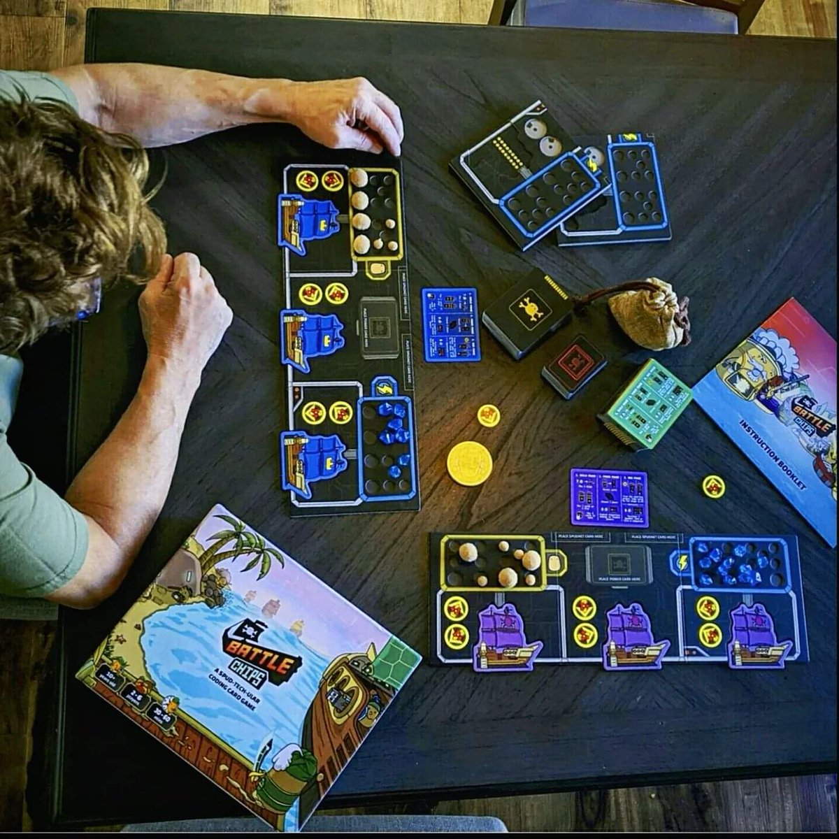 nurse_shannan's tweet photo. 🏴‍☠️ 🥔 We played #PotatoPirates 3 Battlechips today! It's a family #cardgame that's easy to understand &amp; a #creative way to learn an entire #computerscience module for ages 10 +.
Some concepts include #algorithmns #programmingbugs #nestedloops #ransomware
https://t.co/DgngG2ebBX https://t.co/Skt1FaCGRC